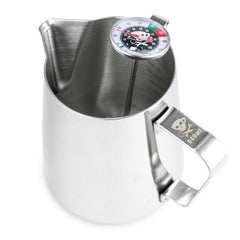 32oz. Espresso Milk Steaming Pitcher & Thermometer Combo