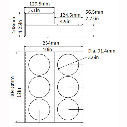 2 Tier Coffee Syrup Display Rack - 6 Bottles
