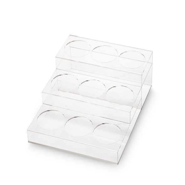 3 Tier Coffee Syrup Display Rack - 9 Bottles