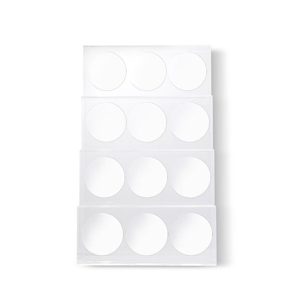 4 Tier Clear Acrylic Coffee Syrup Holder, 12 Bottle