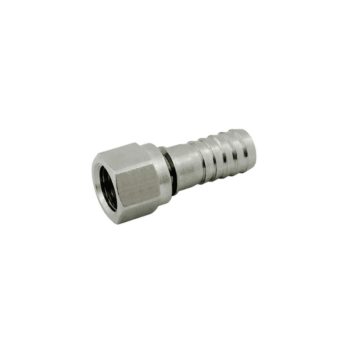 1/4" F Flare x 3/8" Barb Fitting for Black Quick Disconnect