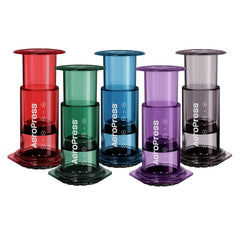 AeroPress Clear Coffee Maker – 5-Color Variety Pack