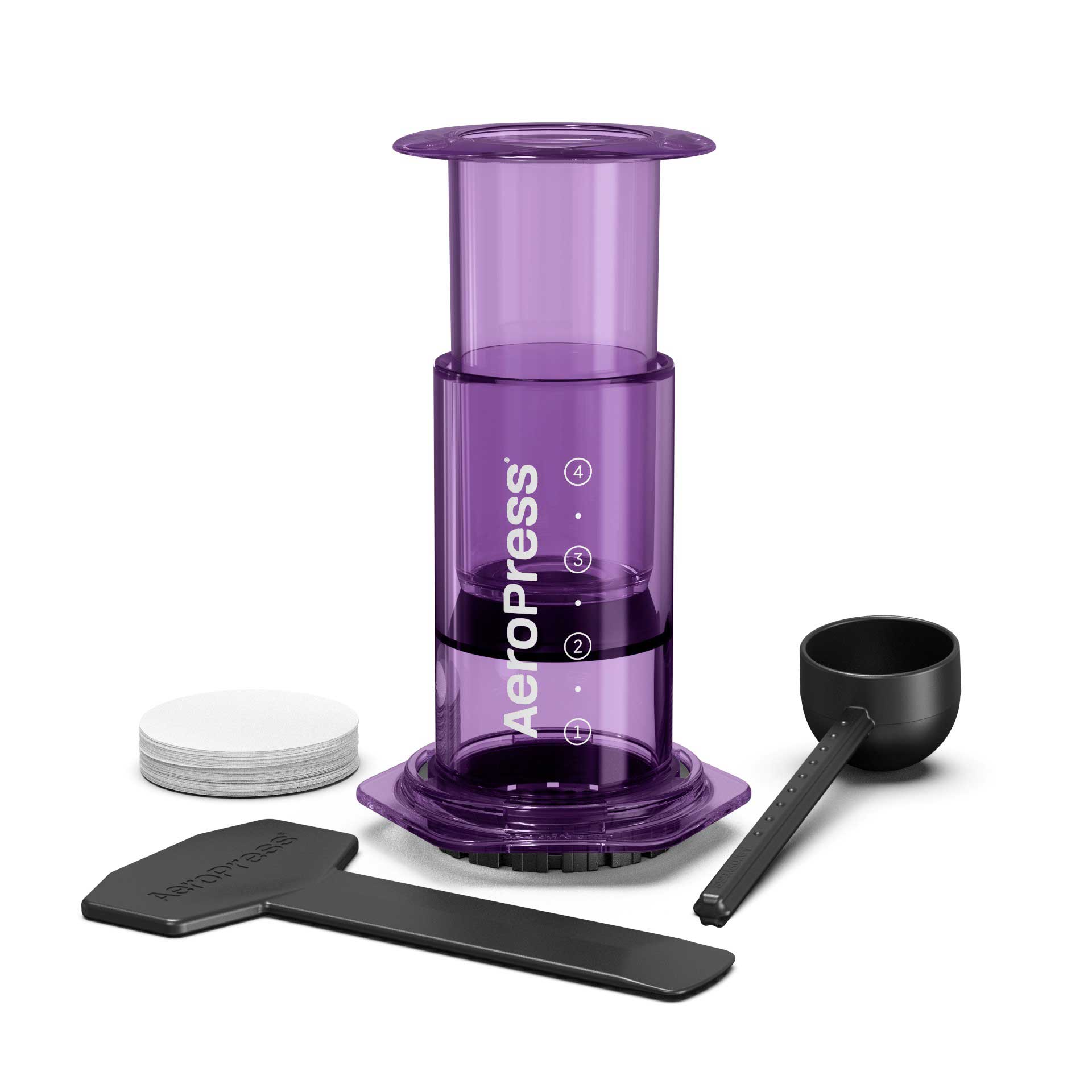 AeroPress Clear Coffee Maker – 5-Color Variety Pack