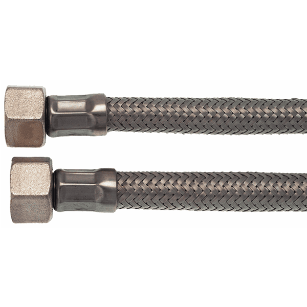3/8" F x 3/8" F 50 cm Stainless Steel Supply Hose - FC