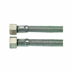 1/4" F x 1/4" F BSP 30 cm (11.8") Stainless Steel Water Supply Hose - FC